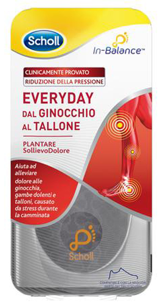 PLANTARE SOLLIEVO DOLORE DA GINOCCHIO A TALLONE SCHOLL IN BALANCE EVERYDAY M - Farmapre