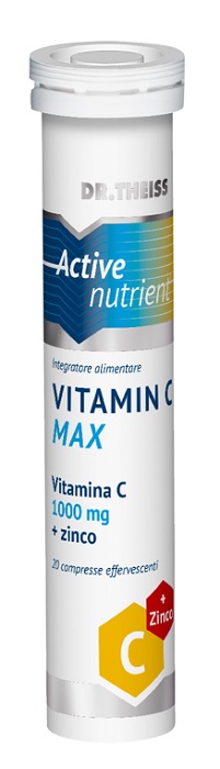 THEISS ACTIVE NUTRIENT VIT C MAX 20 COMPRESSE EFFERVESCENTI LIMONE 80 G - Farmapre