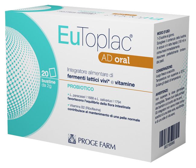 EUTOPLAC AD ORAL 20 BUSTINE - Farmapre