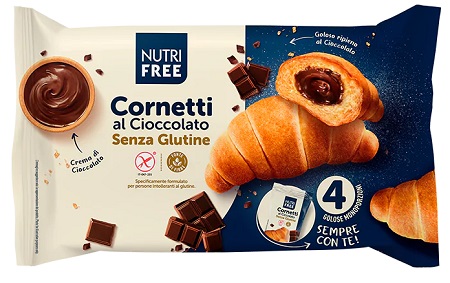 NUTRIFREE CORNETTI CIOCCOLATO 4X60 G - Farmapre