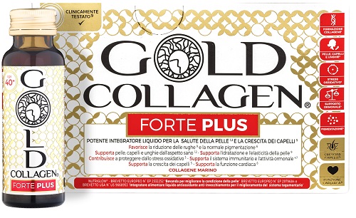 GOLD COLLAGEN FORTE PLUS 10 FLACONI DA 50 ML 5G COLLAGENE - Farmapre