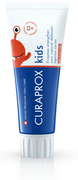 CURAPROX KIDS TOOTHPASTE STRAWBERRY FLAVOR 0 PPM 60 ML - Farmapre