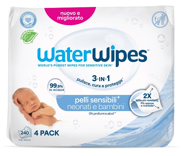 WATERWIPES BIO 4 X 60 PEZZI - Farmapre