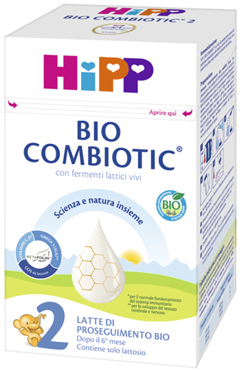 HIPP LATTE 2 COMBIOTIC 600 G BIO - Farmapre