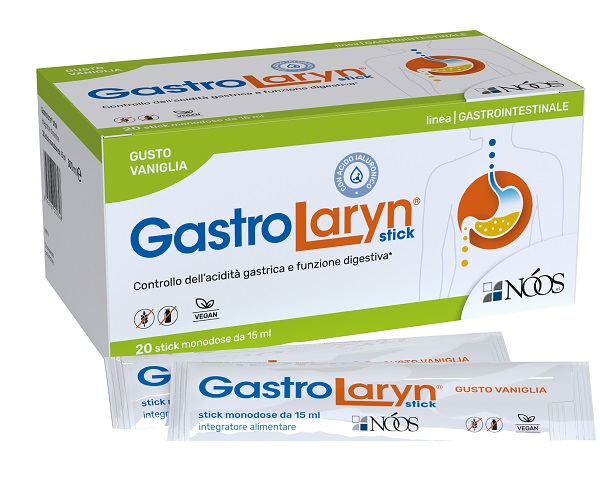 GASTROLARYN 20 STICK DA 15 ML GUSTO VANIGLIA SENZA GLUTINE SENZA LATTOSIO - Farmapre