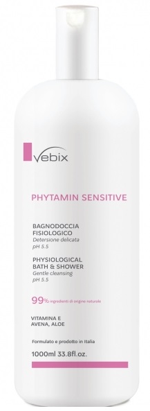 VEBIX PHYTAMIN PELLI SENSIBILI BAGNODOCCIA FISIOLOGICO 1000 ML - Farmapre