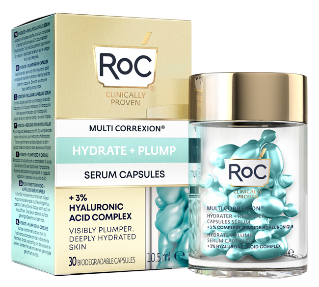 ROC MULTI CORREXION HYDRATE+ PLUMP SIERO VISO IN CAPSULE 30 CAPSULE - Farmapre