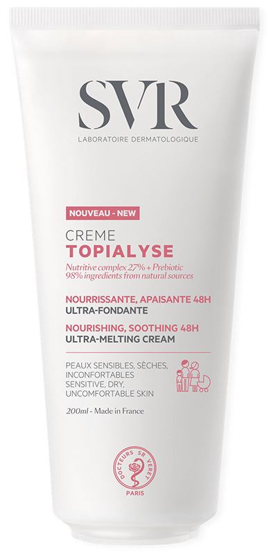 TOPIALYSE CREME NOURISHING SOOTHING 48H ULTRA MELTING PELLE SECCA E SENSIBILE 200 ML - Farmapre