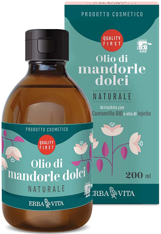 OLIO DI MANDORLE DOLCI NATURALE 200 ML - Farmapre