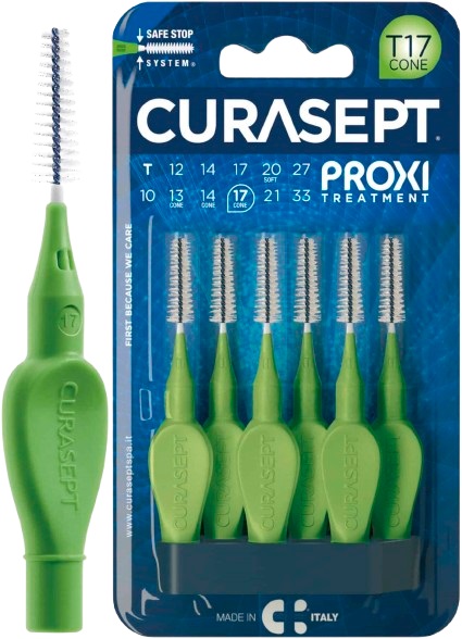 CURASEPT PROXI T17 CONE VERDE/GREEN 6 PEZZI - Farmapre