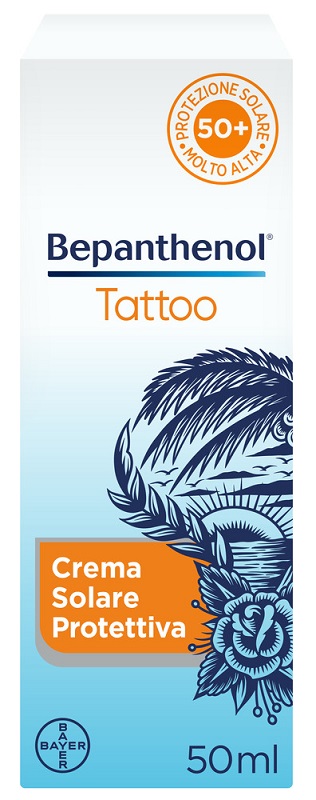 BEPANTHENOL TATTOO CREMA SOLARE PROTETTIVA SPF50+ 50 ML - Farmapre