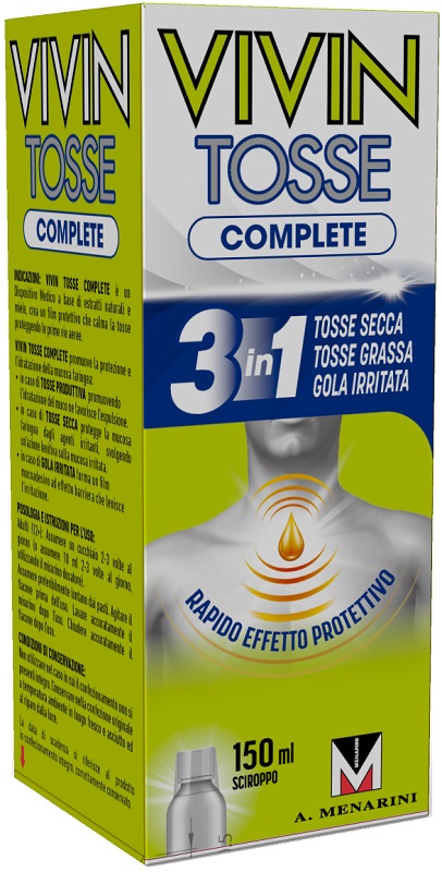VIVIN TOSSE COMPLETE SCIROPPO PER TOSSE 150 ML - Farmapre