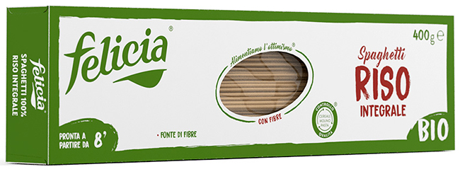 FELICIA BIO RISO INTEGRALE SPAGHETTI 340 G - Farmapre