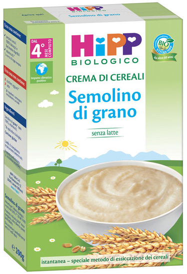 HIPP BIO CREMA CEREALI SEMOLINO DI GRANO 200 G - Farmapre