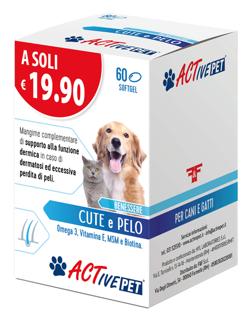 ACTIVE PET CUTE E PELO 60 PERLE - Farmapre