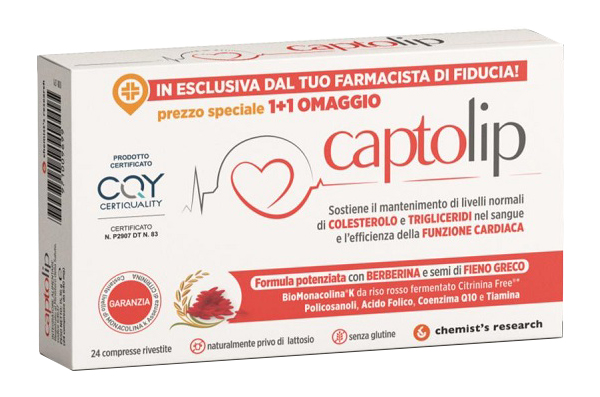 CAPTOLIP NEW FORMULA 24 COMPRESSE RIVESTITE - Farmapre