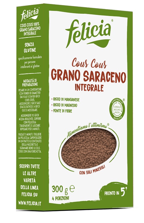 FELICIA COUS COUS GRANO SARACENO INTEGRALE 300 G - Farmapre
