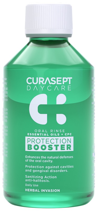 CURASEPT DAYCARE COLLUTORIO PROTECTION BOOSTER HERBAL INVASION 250 ML - Farmapre
