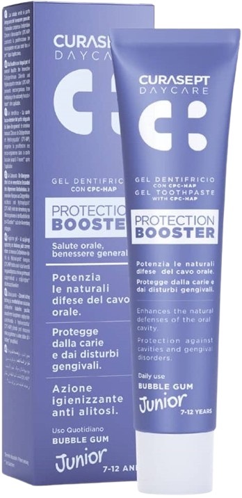 CURASEPT DAYCARE DENTIFRICIO PROTECTION BOOSTER JUNIOR 50 ML - Farmapre
