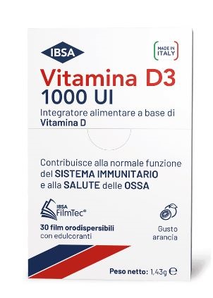 VITAMINA D3 IBSA 1000UI 30 FILM ORODISPERSIBILI - Farmapre