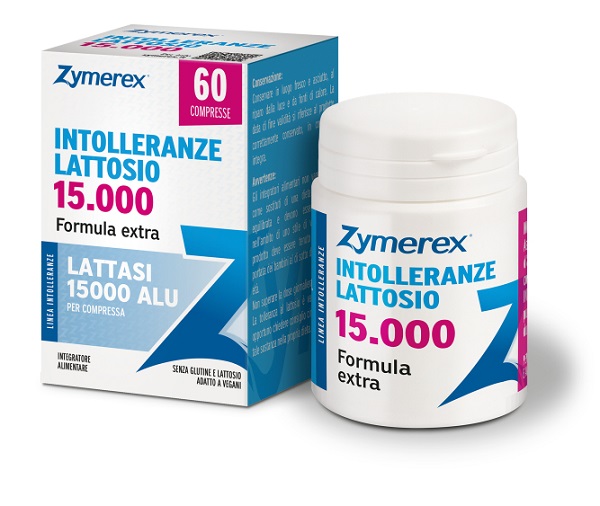 ZYMEREX INTOLLERANZE LATTOSIO 15000 60 COMPRESSE SENZA GLUTINE SENZA LATTOSIO - Farmapre