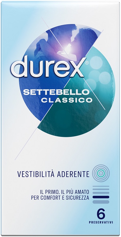 PROFILATTICO DUREX SETTEBELLO CLASSICO 6 PEZZI - Farmapre