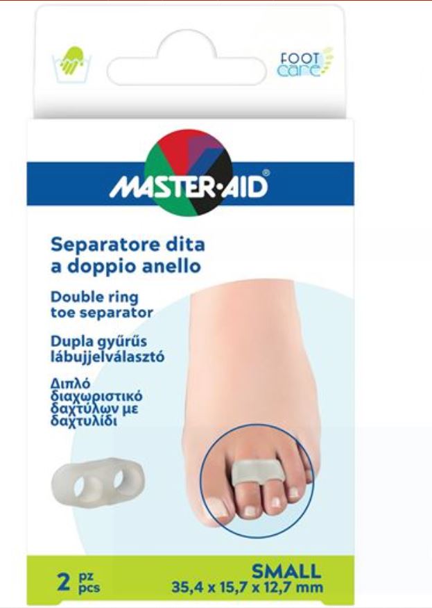 SEPARATORE DITA MASTER-AID FOOTCARE CON ANELLO DOPPIO SMALL 2 PEZZI C10 - Farmapre
