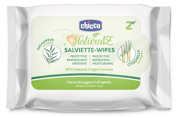 CHICCO ZANZA SALVIETTE NATURALE 20 PEZZI - Farmapre