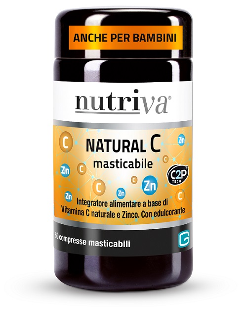 NUTRIVA NATURAL C 60 COMPRESSE MASTICABILI - Farmapre