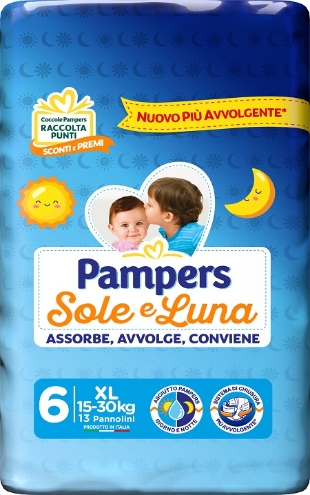 PAMPERS SOLE LUNA XL 13 PEZZI - Farmapre