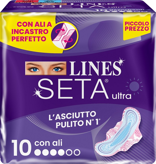 LINES SETA ULTRA ASSORBENTI ALI DWCT 10 PEZZI - Farmapre
