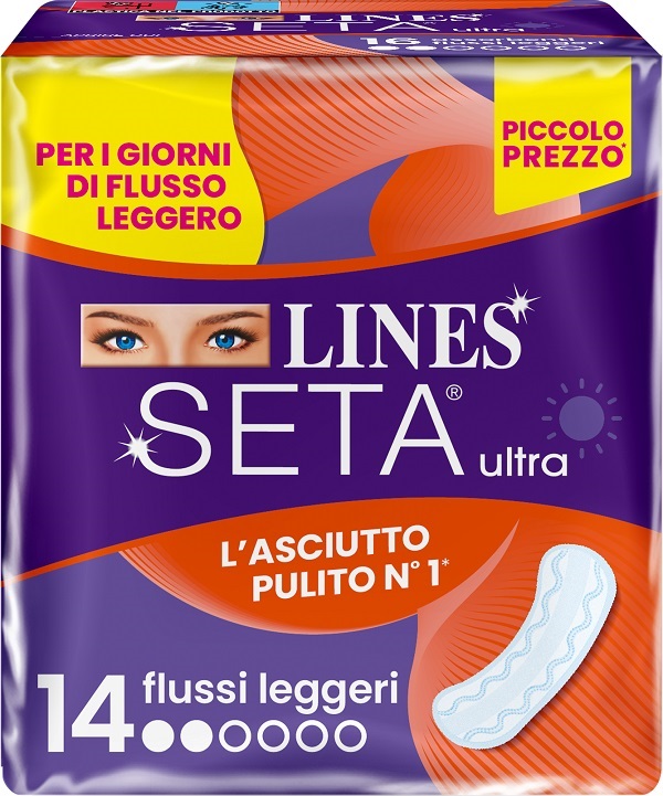 LINES SETA ULTRA ASSORBENTI LEGGERO DWCT 14 PEZZI - Farmapre
