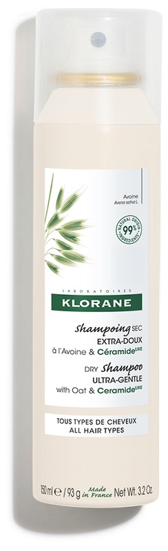 KLORANE SHAMPOO SECCO EXTRA DELICATO AVENA&CERAMIDE TUTTI I TIPI DI CAPELLI SPRAY 150 ML - Farmapre