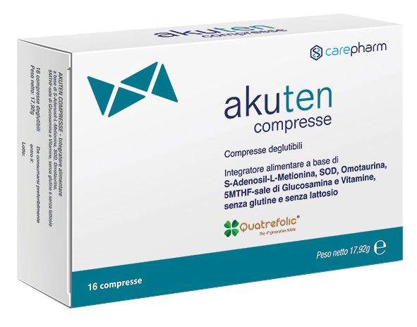 AKUTEN 16 COMPRESSE DEGLUTIBILI SENZA GLUTINE E LATTOSIO - Farmapre