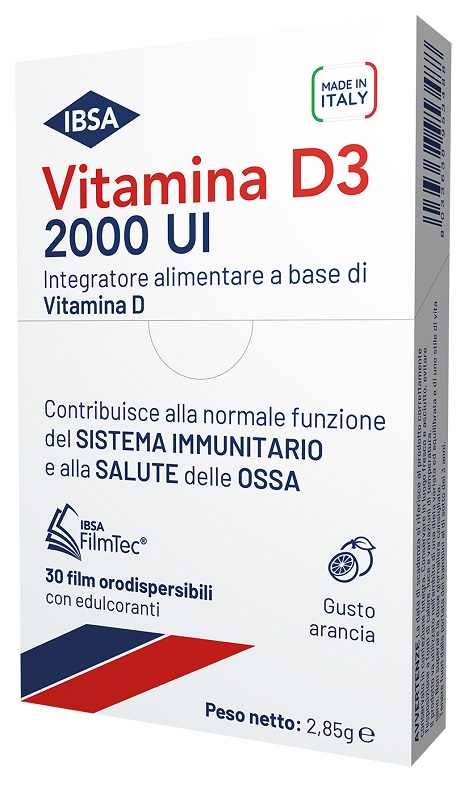 VITAMINA D3 IBSA 2000 UI 30 FILM ORODISPERSIBILI - Farmapre