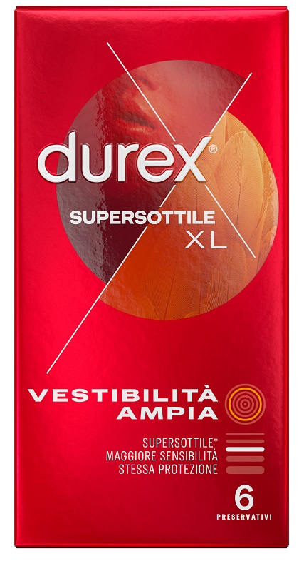 PROFILATTICO DUREX SUPERSOTTILE XL 6 PEZZI - Farmapre