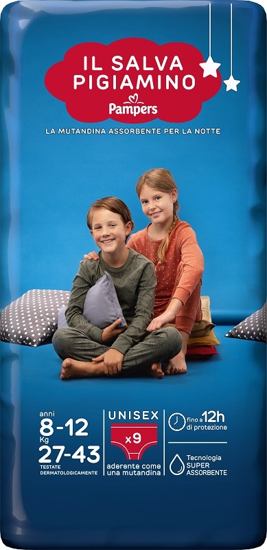 PANNOLINO PAMPERS BABYCARE SALVAPIGIAMINO L/XL 9 PEZZI - Farmapre