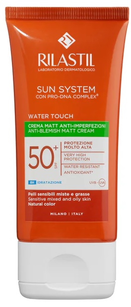 RILASTIL SUN SYSTEM WATER TOUCH FLUIDO SPF50+ 50 ML NUOVA FORMULAZIONE - Farmapre