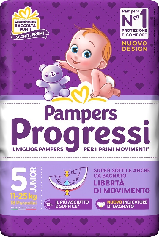 PAMPERS PROGRESSI JUNIOR 18 PEZZI - Farmapre