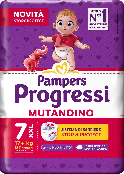 PAMPERS PROGRESSI MUTANDINO XXL 15 PEZZI - Farmapre