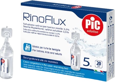 RINOFLUX SOLUZIONE IPERTONICA NASALE PIC 20 FIALE 5 ML - Farmapre