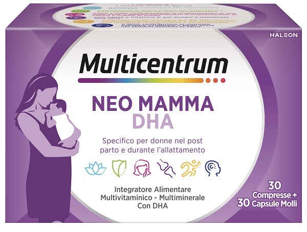 MULTICENTRUM NEO MAMMA DHA 30 COMPRESSE + 30 CAPSULE MOLLI - Farmapre