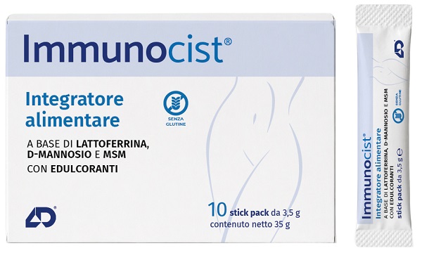 IMMUNOCIST 10 STICK PACK DA 3,5 G CON EDULCORANTI SENZA GLUTINE - Farmapre