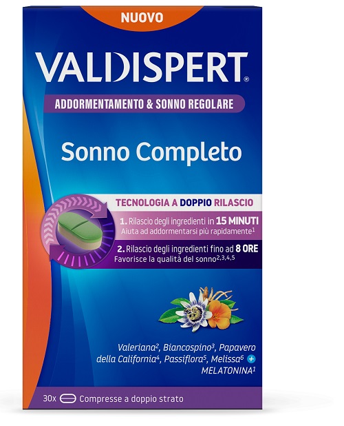 VALDISPERT SONNO COMPLETO 30 COMPRESSE A DOPPIO STRATO - Farmapre