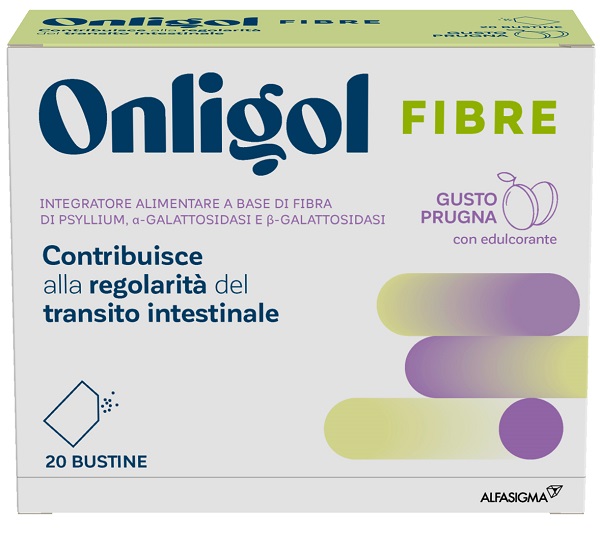 ONLIGOL FIBRE PRUGNA 20 BUSTINE - Farmapre