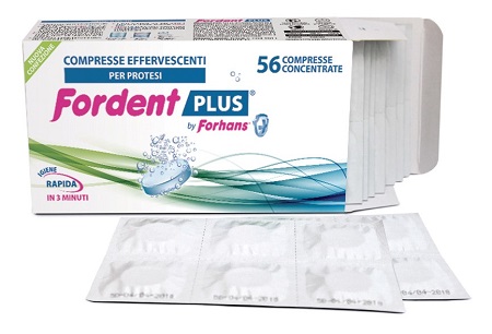 FORDENT PLUS 56 COMPRESSE CONCENTRATE PER DENTIERE E APPARECCHI ORTODONTICI - Farmapre