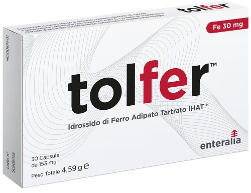 TOLFER IHAT IDROSSIDO FERRO ADIPATO TARTRATO NANO 30 CAPSULE - Farmapre