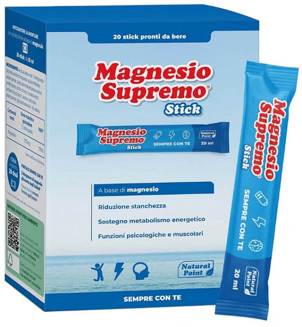 MAGNESIO SUPREMO 20 STICK DA 20 ML - Farmapre