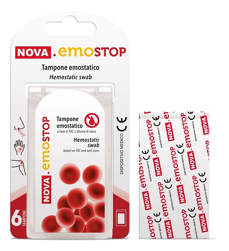 NOVA EMOSTOP TAMPONE EMOSTATICO 6 PEZZI - Farmapre