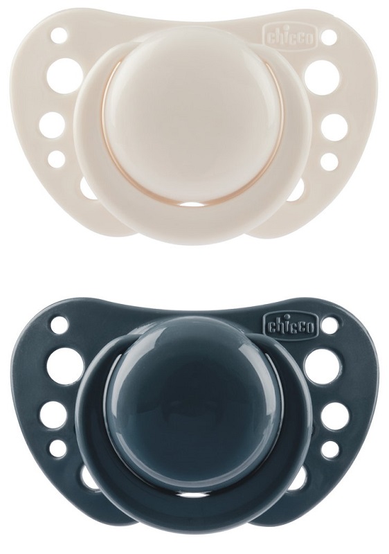 CHICCO SUCCHIETTI AIR BLU SILICONE 6-16 MESI 2 PEZZI - Farmapre